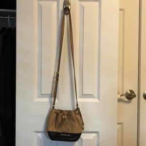 Michael Kors Brown and Black Small Crossbody purse